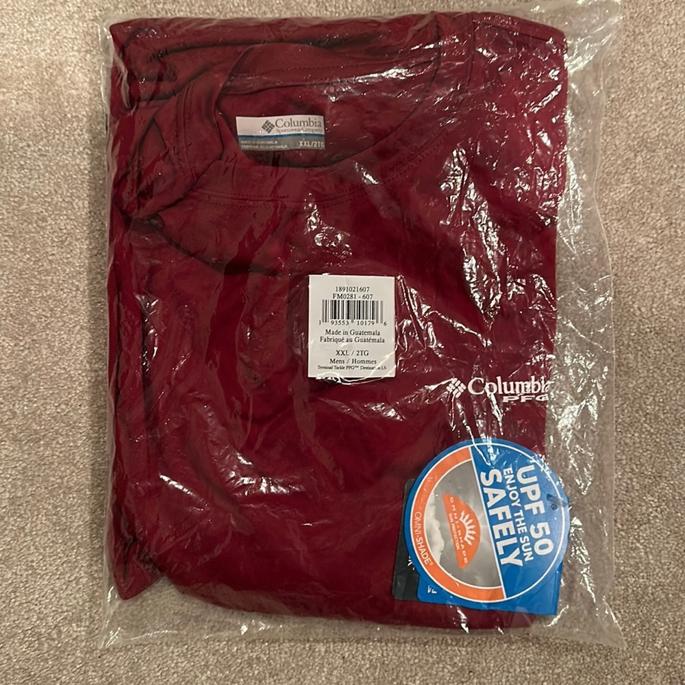 NEW IN BAG! Columbia Alabama Men’s Size XXL Long Sleeve Terminal Tackle PFG